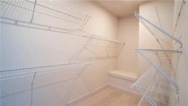 a view of a room with an empty space