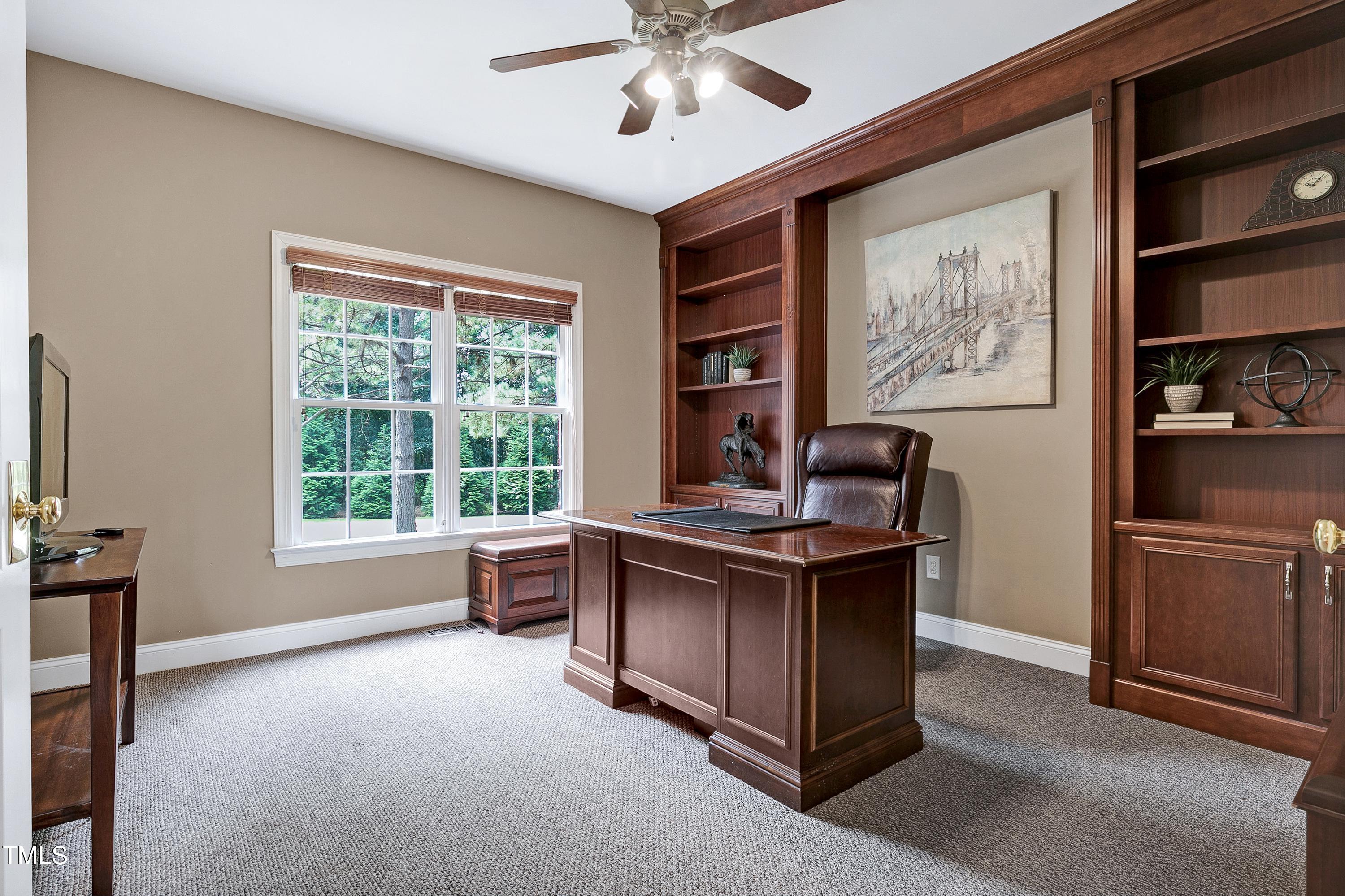 4729 Fielding Drive Raleigh, NC 27606 - Photo 18 of 50 Private 1st floor Office with built-ins and double door entry
