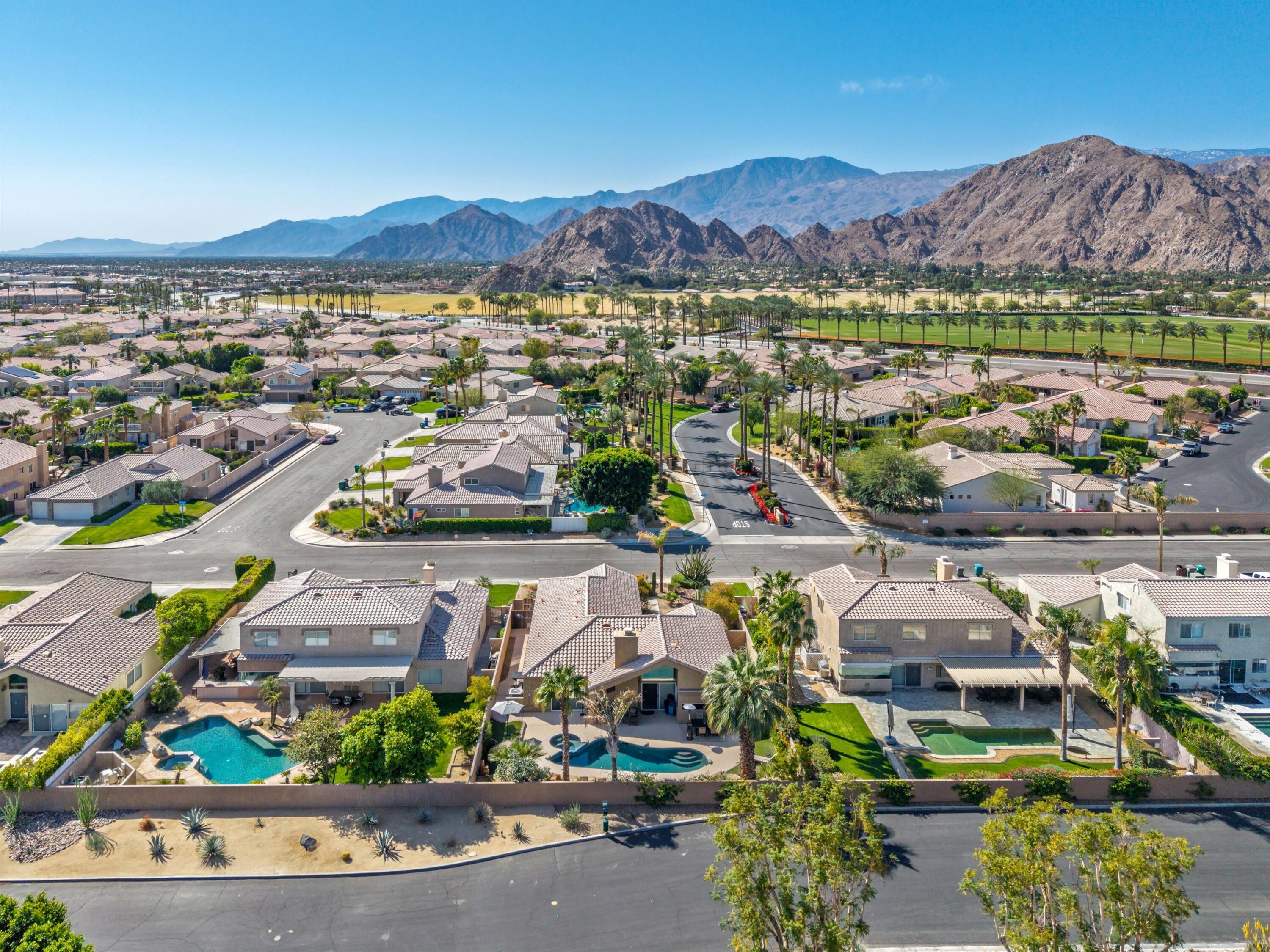 78330 Vía Sevilla La Quinta, CA 92253 - Photo 9 of 49 an aerial view of residential houses and outdoor space