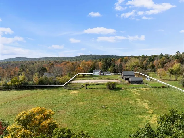 a view of a lake with a mountain