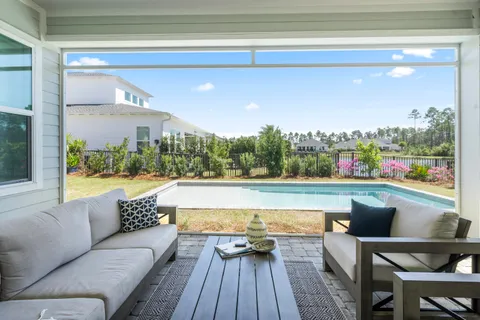 a outdoor space with a patio