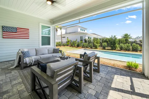 a view of outdoor space yard and swimming pool