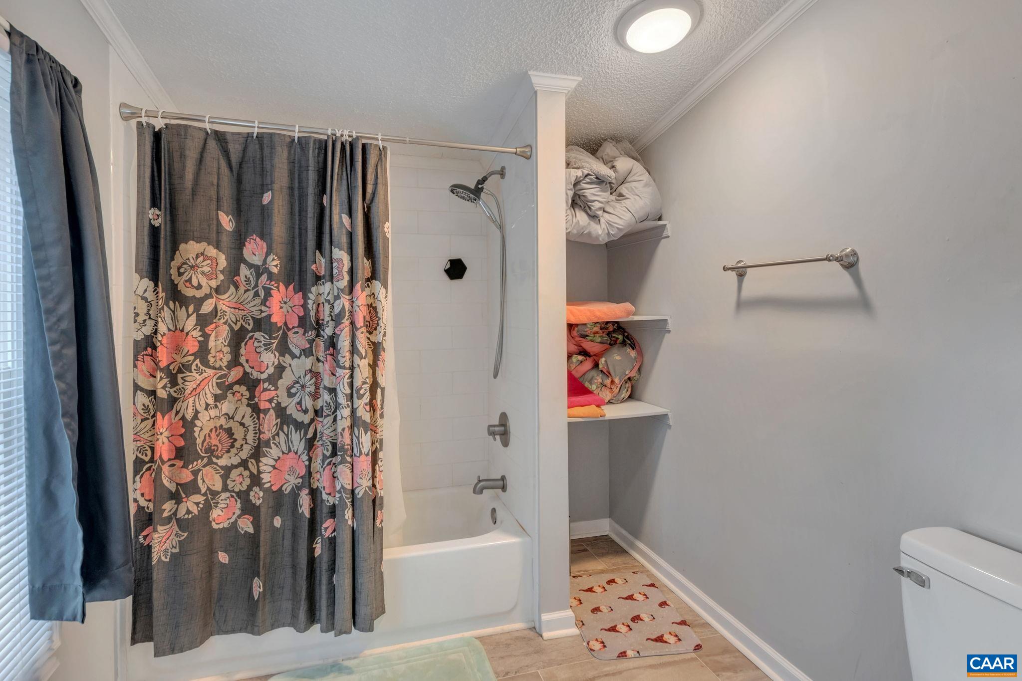 1826 Adial Road Faber, VA 22938 - Photo 10 of 39 a bathroom with a bathtub and shower curtain