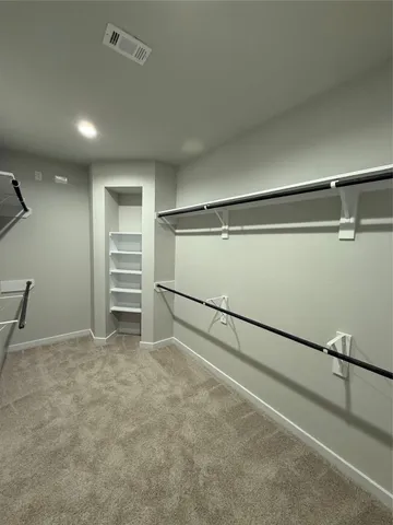 a view of room with garage