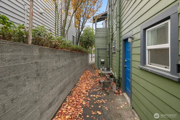 a backyard of a house