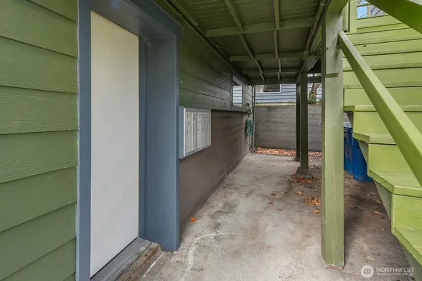 a view of a porch