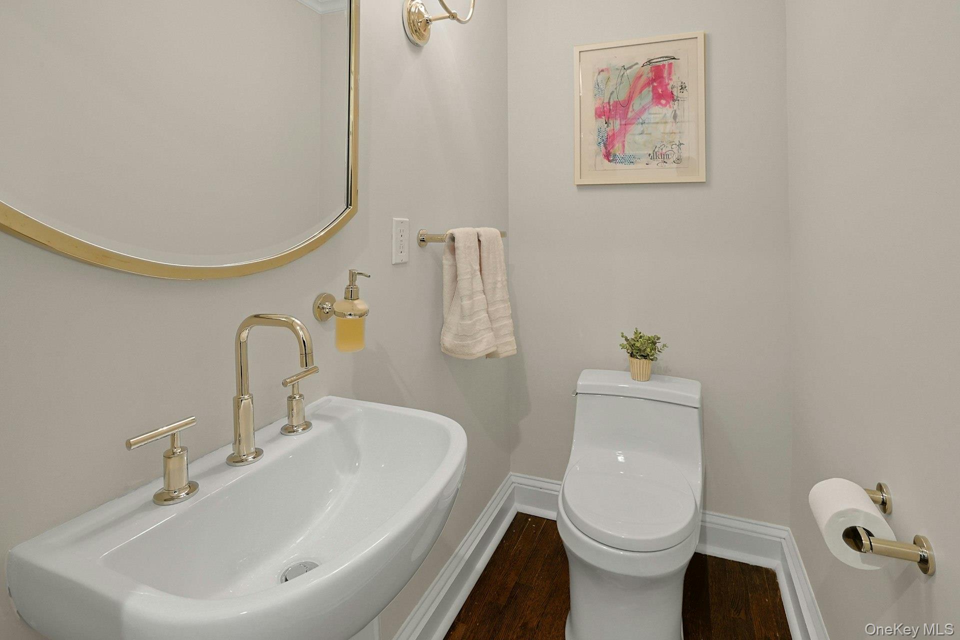 250 Mamaroneck Road Scarsdale, NY 10583 - Photo 16 of 35 First level powder room, conveniently located between the kitchen and the family room.