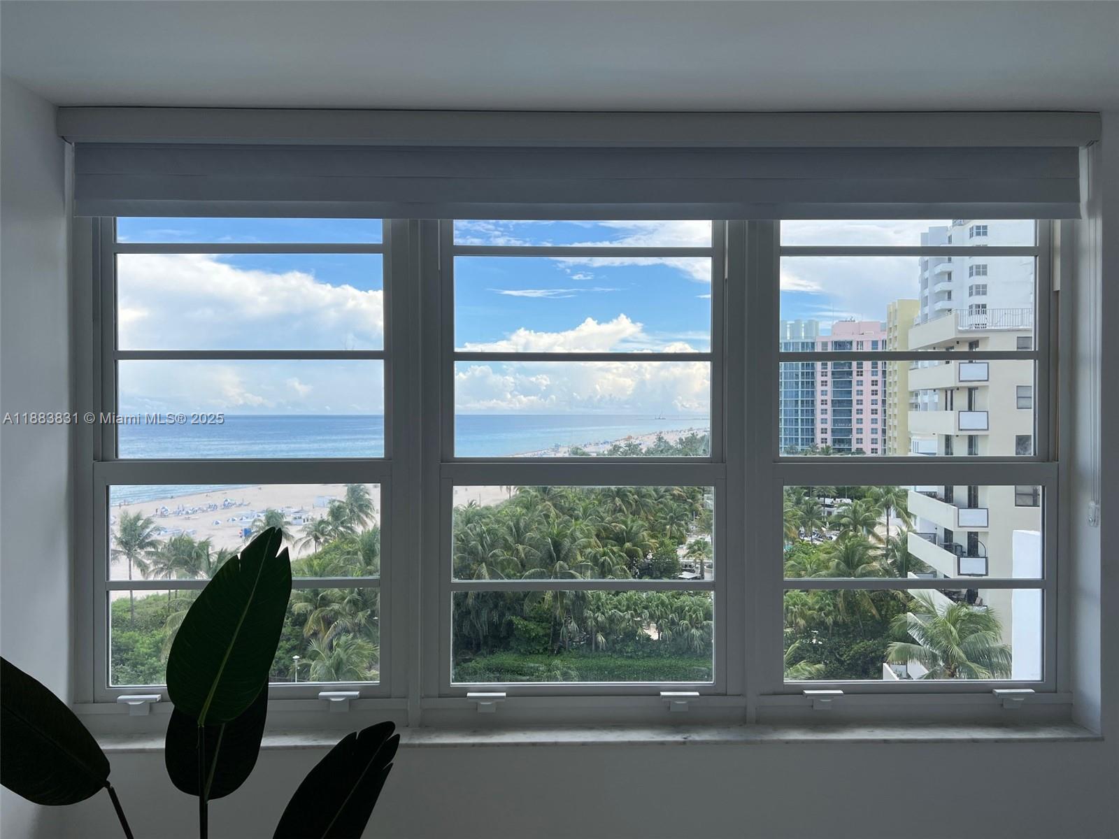 100 Lincoln Road, Unit 848 Miami Beach, FL 33139 - Photo 21 of 68 View from Master bedroom to ocean, pool, beach