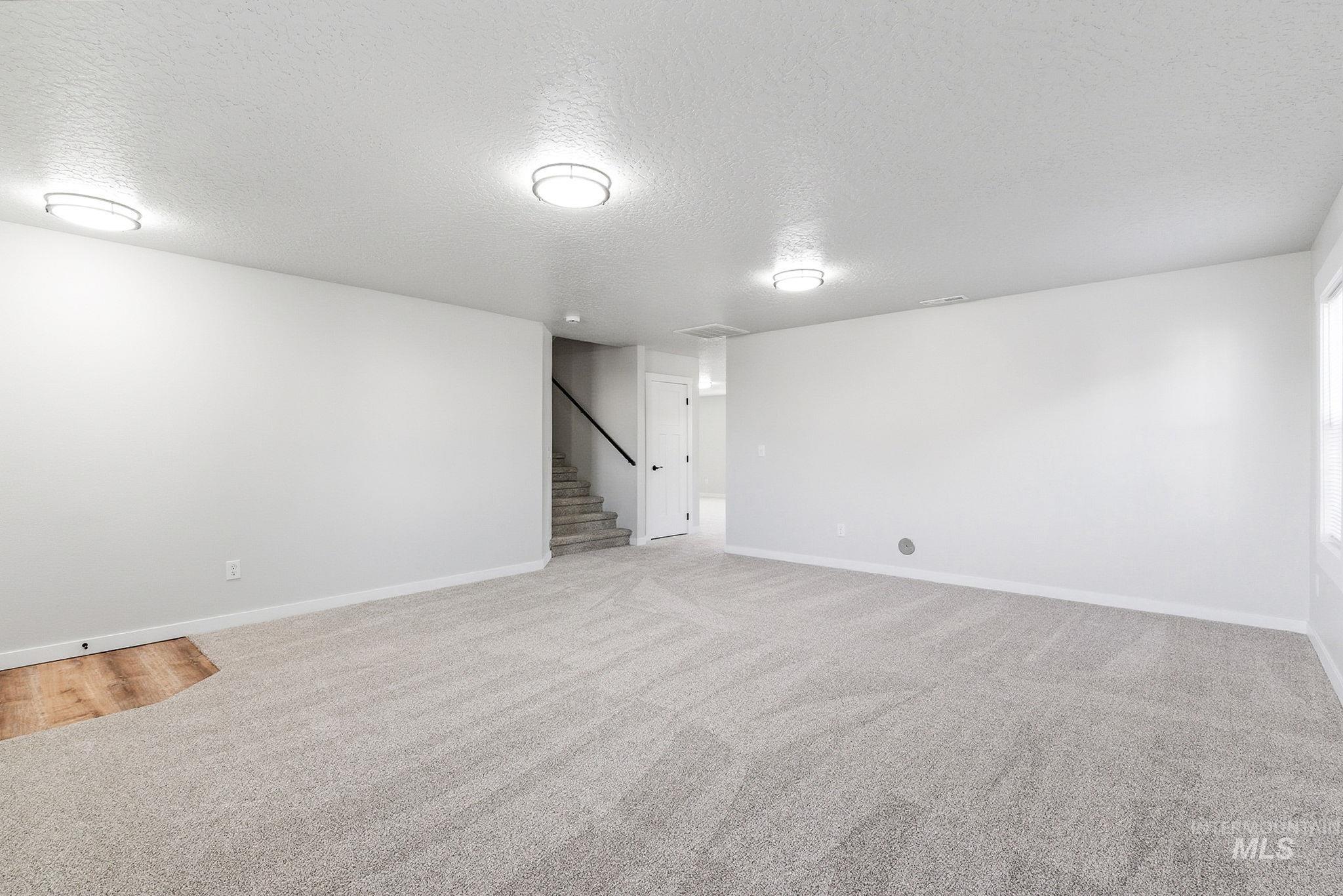 3312 Vistapark Drive Caldwell, ID 83605 - Photo 15 of 17 Finished below grade area featuring a textured ceiling and light colored carpet