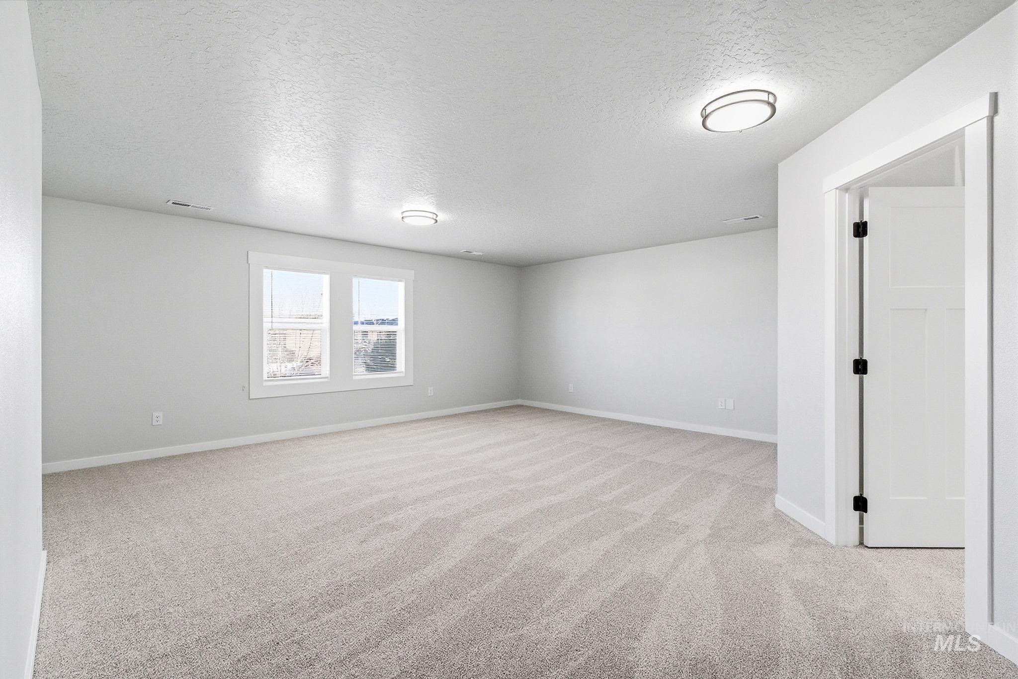 3312 Vistapark Drive Caldwell, ID 83605 - Photo 9 of 17 Empty room featuring a textured ceiling and light carpet