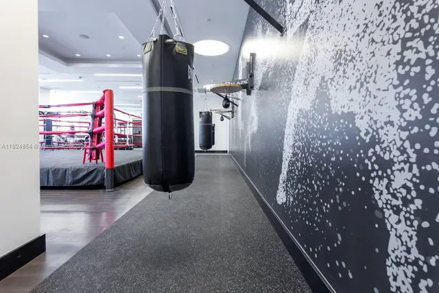 a room with furniture and a lamp