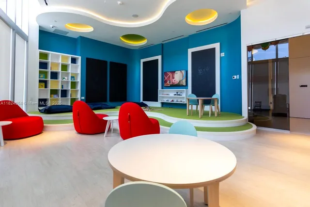 a view of a chairs and tables in the patio