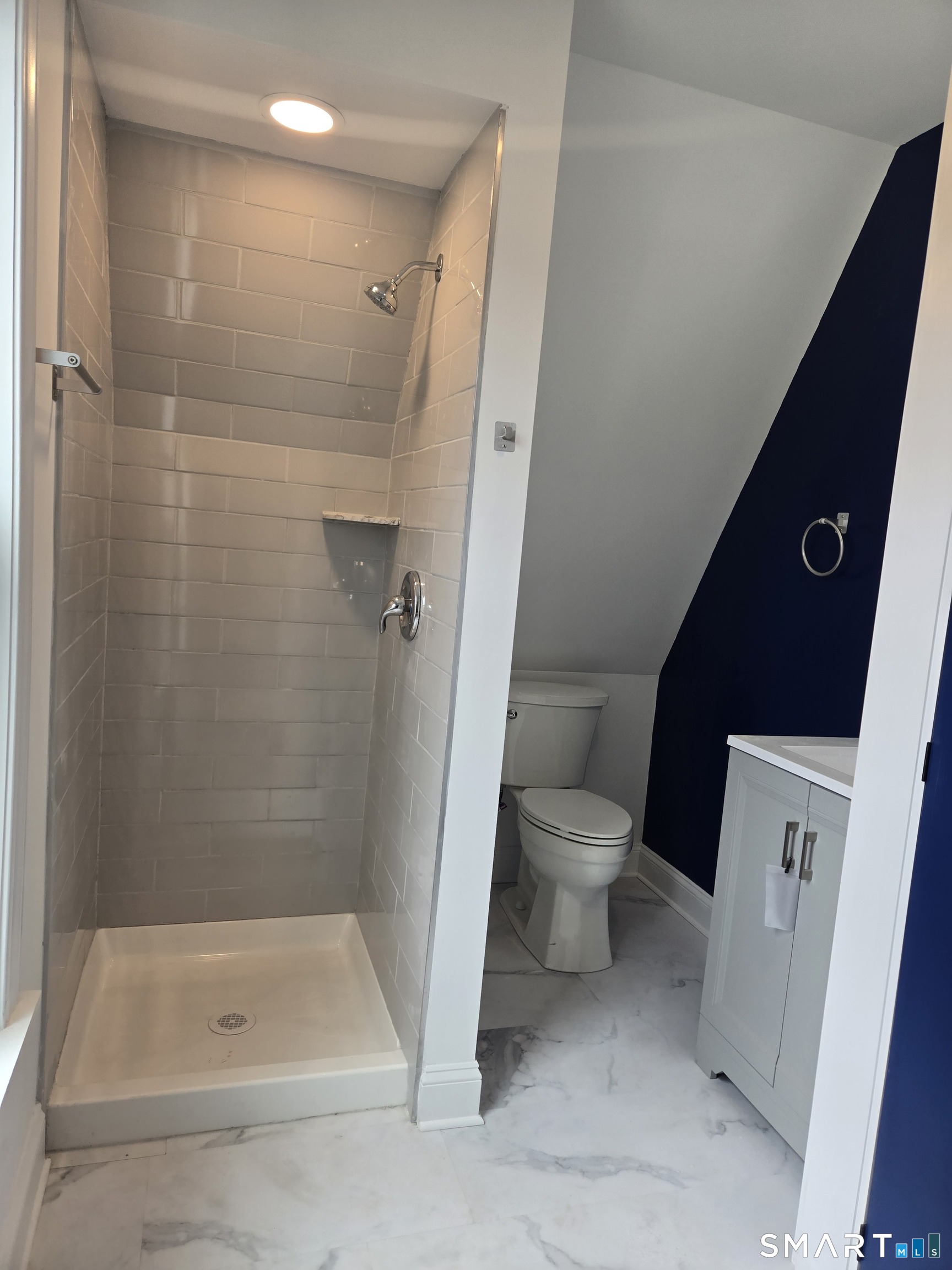 8 Pine Street Norwich, CT 06360 - Photo 25 of 27 a bathroom with a granite countertop bathtub shower and toilet