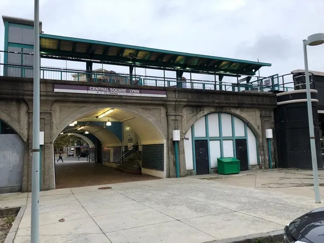 a front view of a building