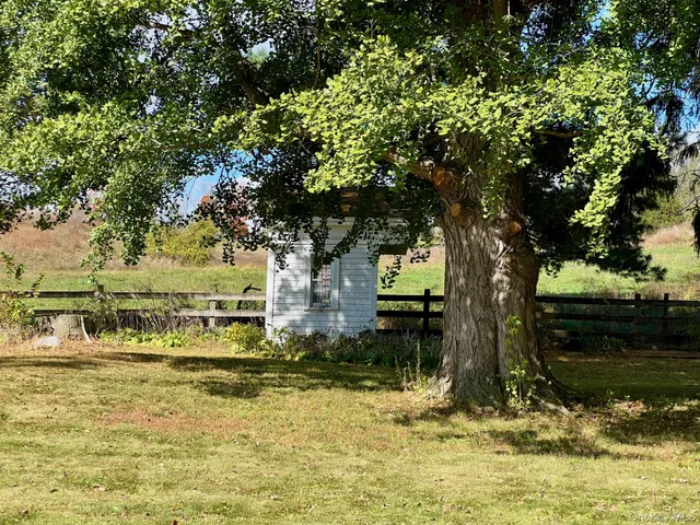 a view of swimming pool with a yard