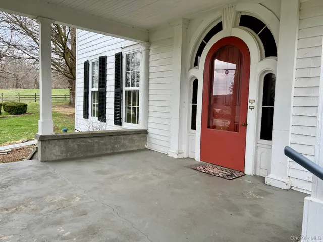a view of front door of house