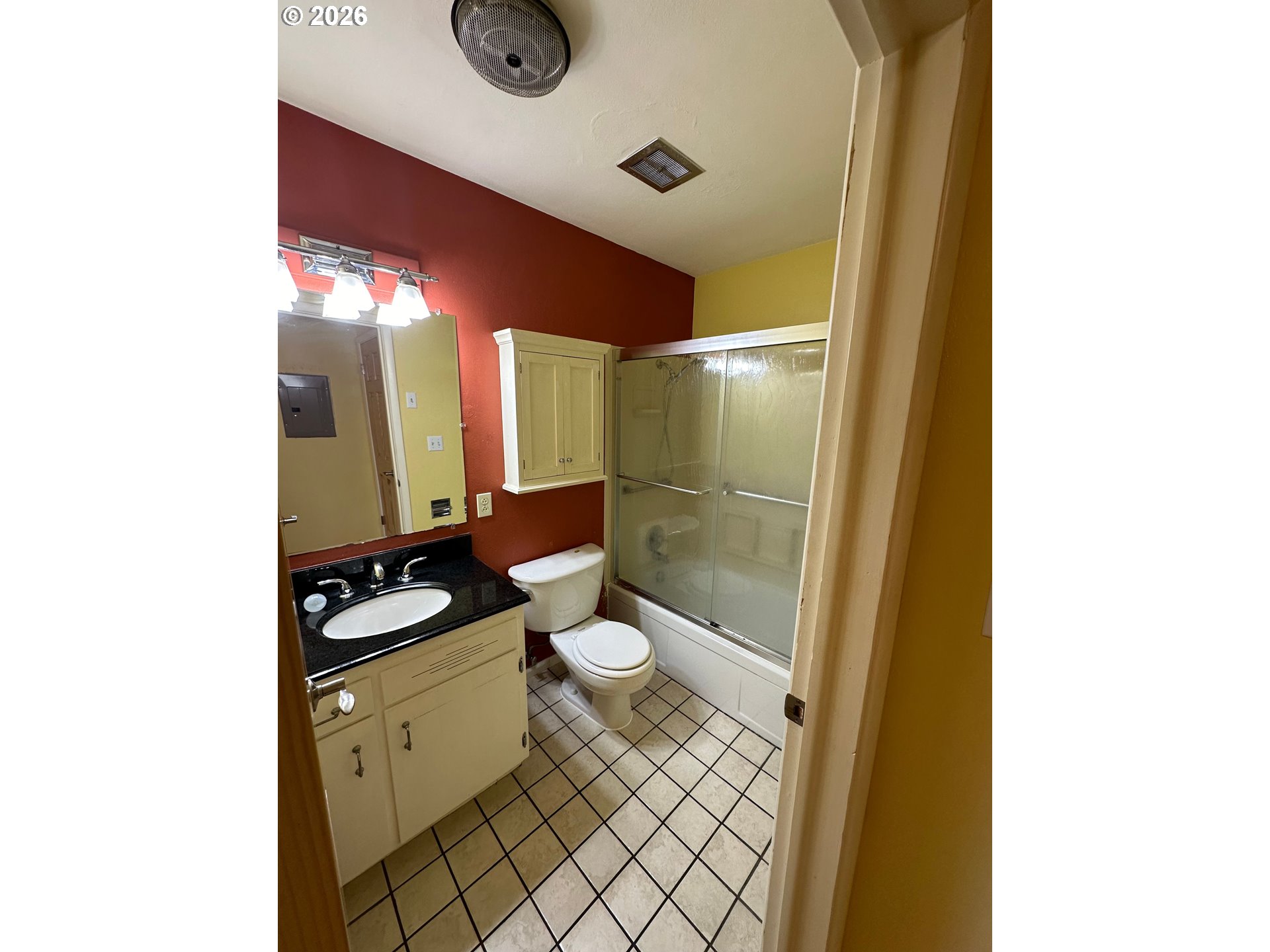 411 Southwest 5th Street Corvallis, OR 97333 - Photo 11 of 16 a bathroom with a sink and a mirror