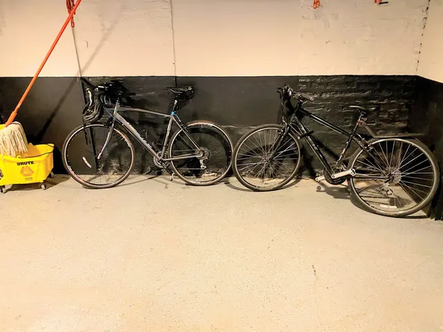 a view of a garage with water