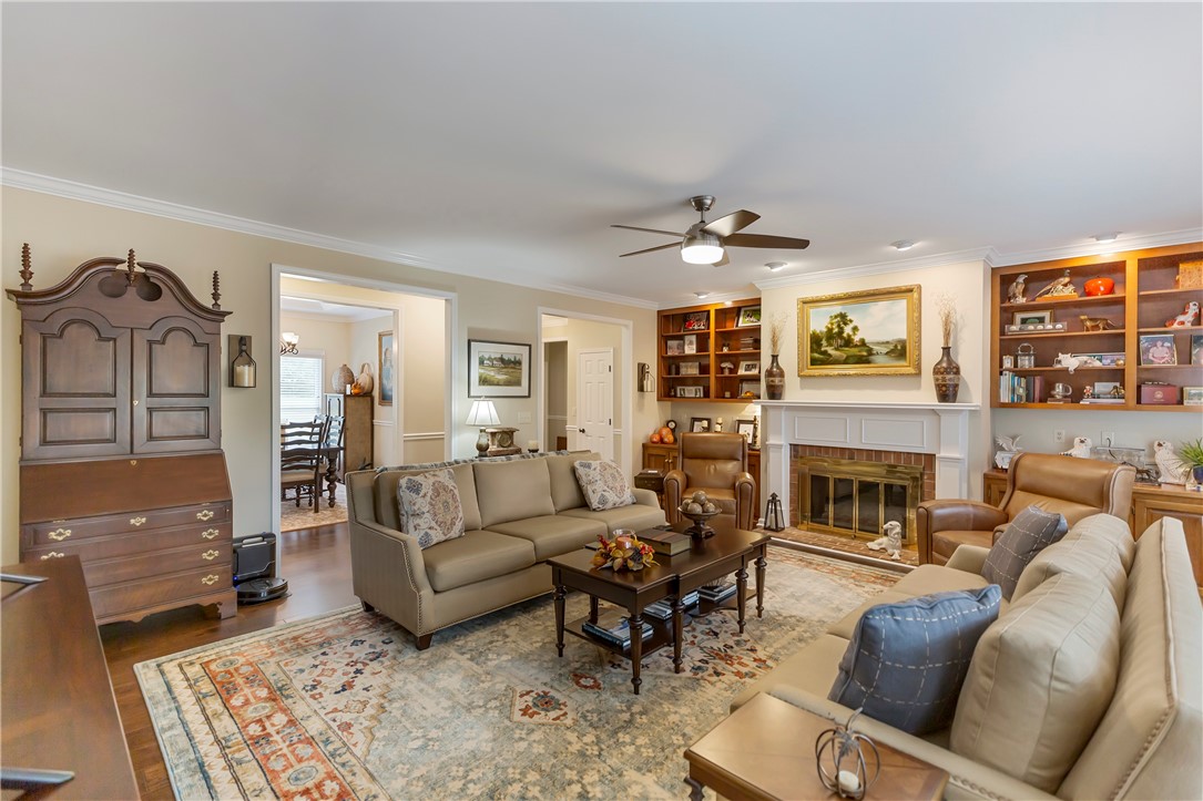2814 Rambling Path Anderson, SC 29621 - Photo 22 of 47 Den with fire place
