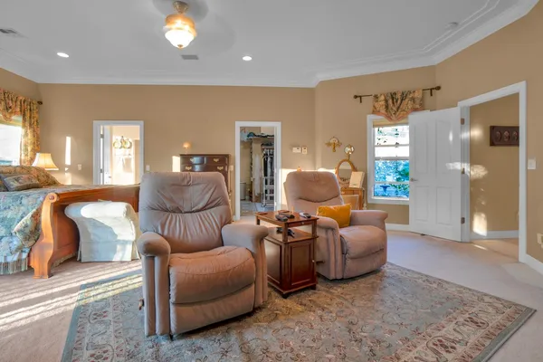 a bathroom with a sink double vanity and shower