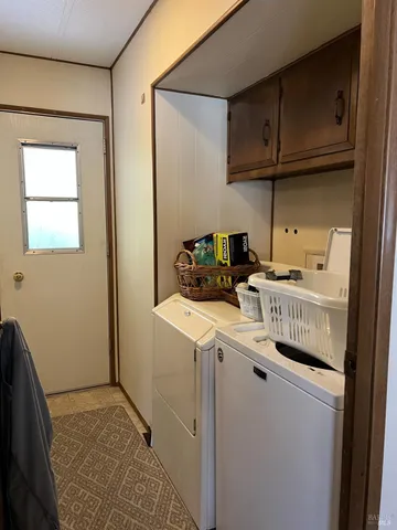 a room with storage and utility