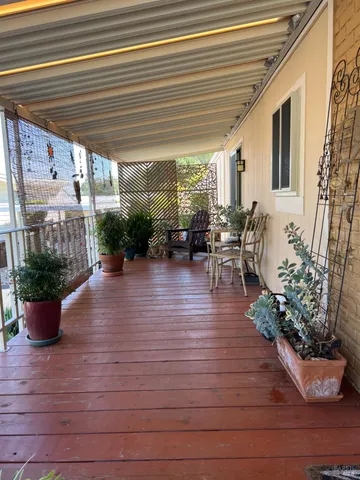 a view of outdoor space with seating space