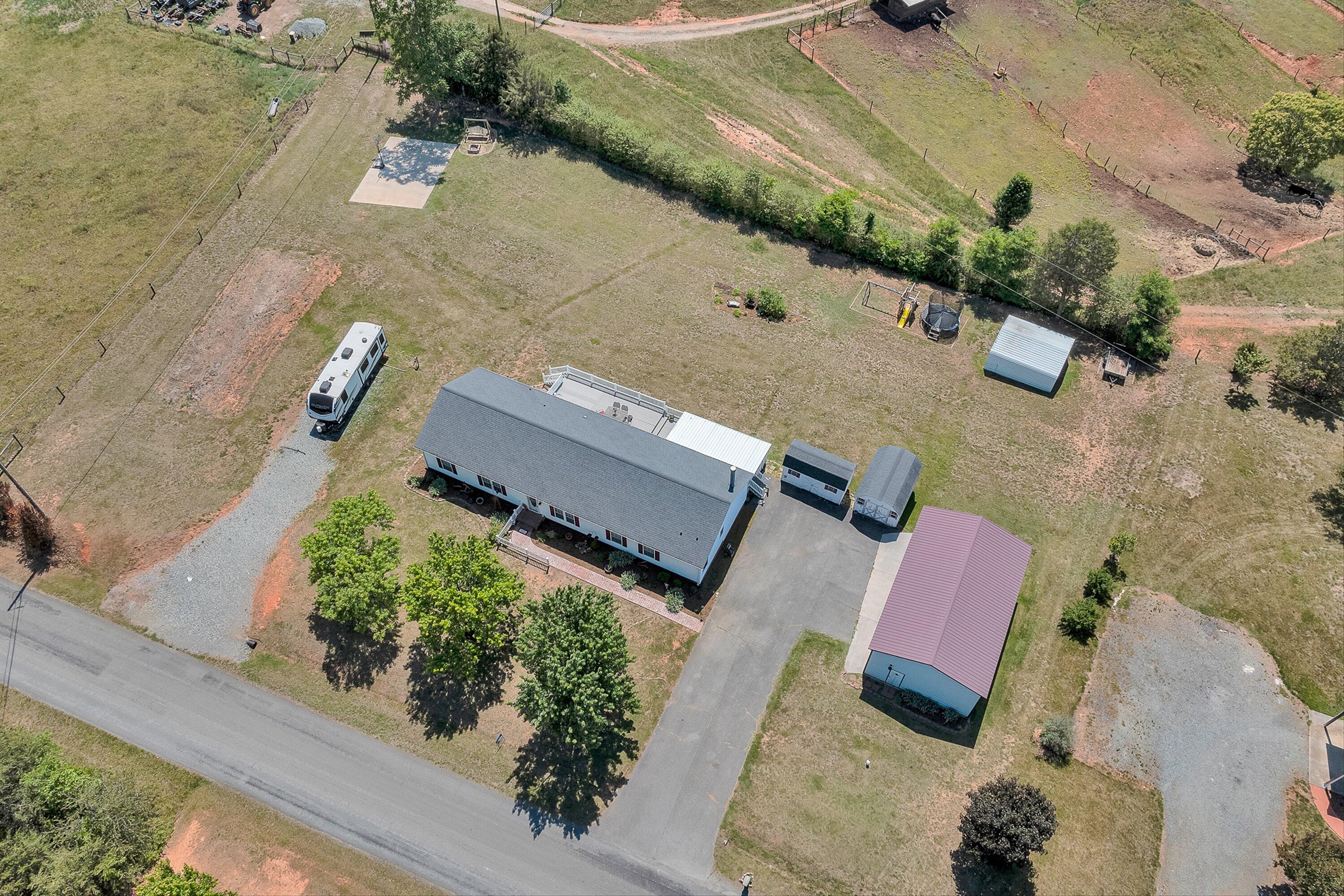 159 Simmons Creek Road Union Hall, VA 24176 - Photo 51 of 55 an aerial view of houses with yard