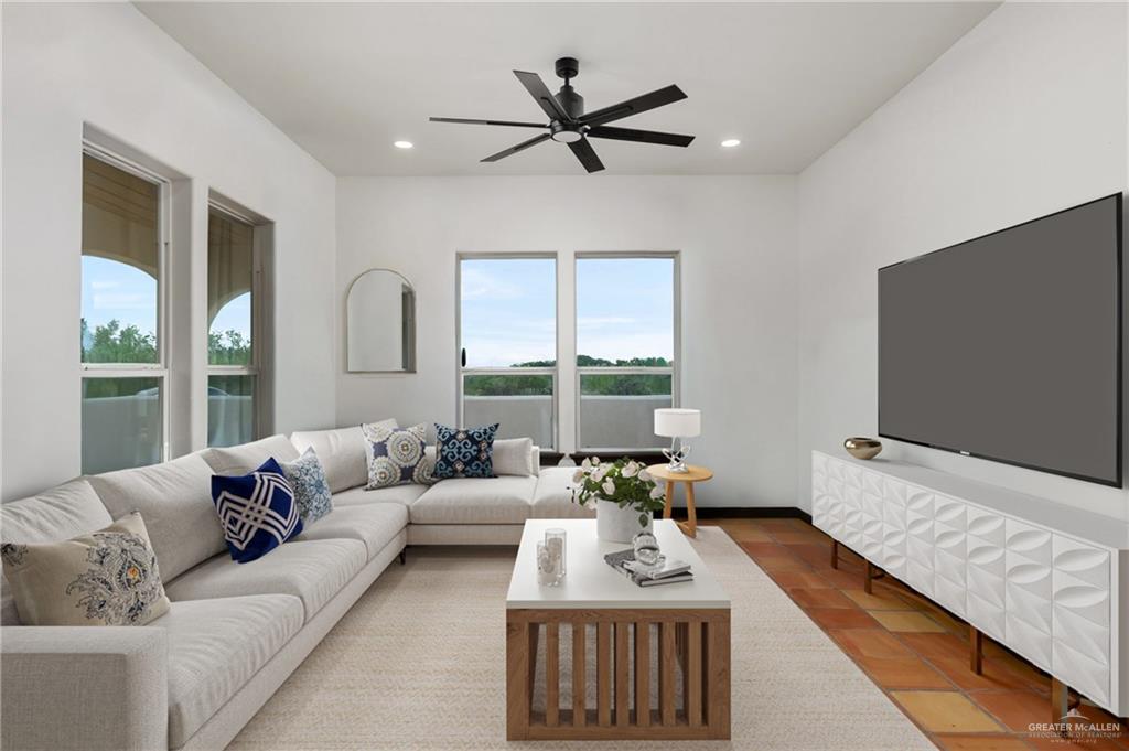 301 Pvt 755 Ranch Encino, TX 78353 - Photo 19 of 38 a living room with furniture and a flat screen tv