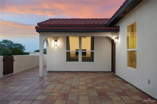 a view of front door of house