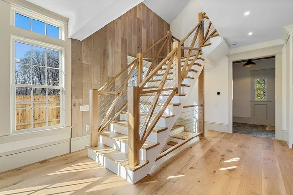 a view of entryway with a front door