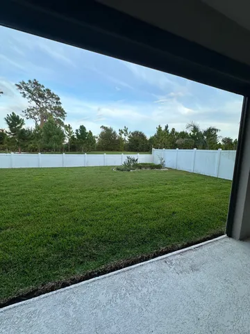 a aerial view of a house with a garden
