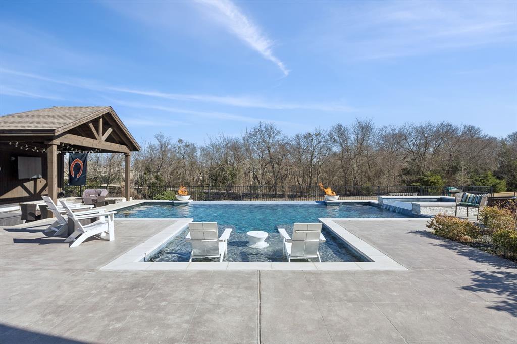 330 Bonham Boulevard Fairview, TX 75069 - Photo 2 of 32 a view of swimming pool with outdoor seating and plants