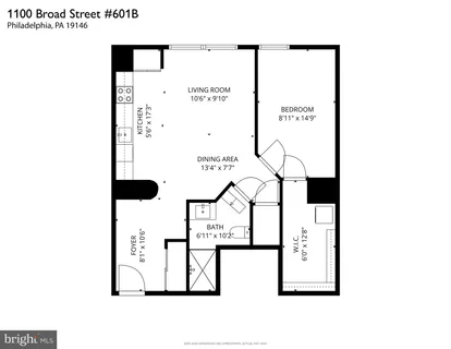 $220,000 | 1100 South Broad Street, Unit 601B, Philadelphia, PA 19146