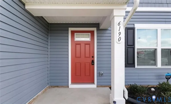 a view of front door of house