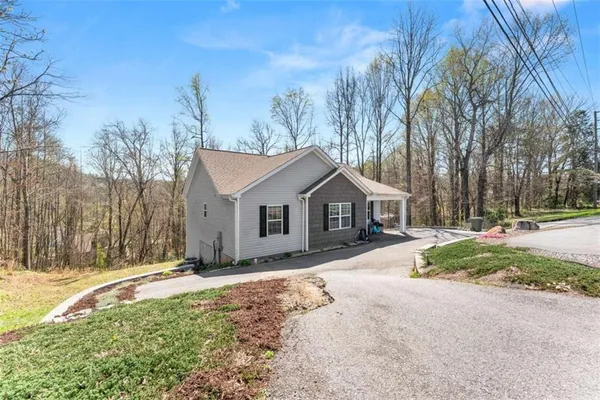 a view of a house with a outdoor space