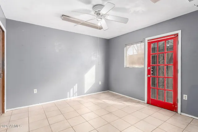 a view of a house with a small yard