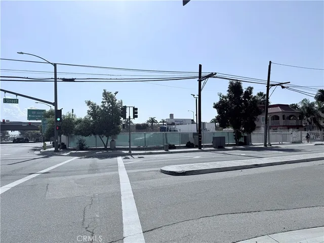 a view of a city street with a road