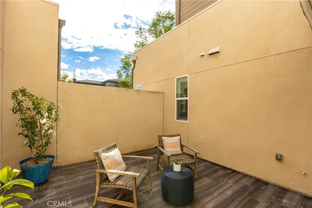a view of a outdoor seating area