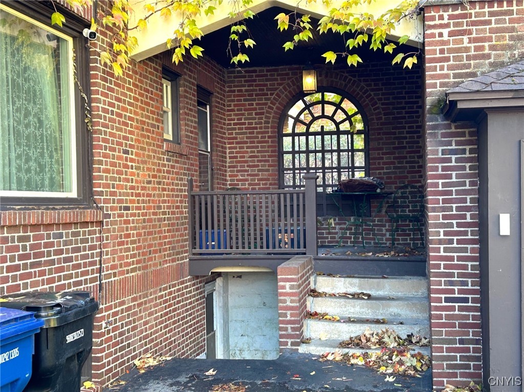 13 Brattle Road Syracuse, NY 13203 - Photo 42 of 48 Close up private Back porch and outside entrance