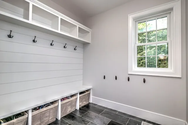 a room with storage and utility