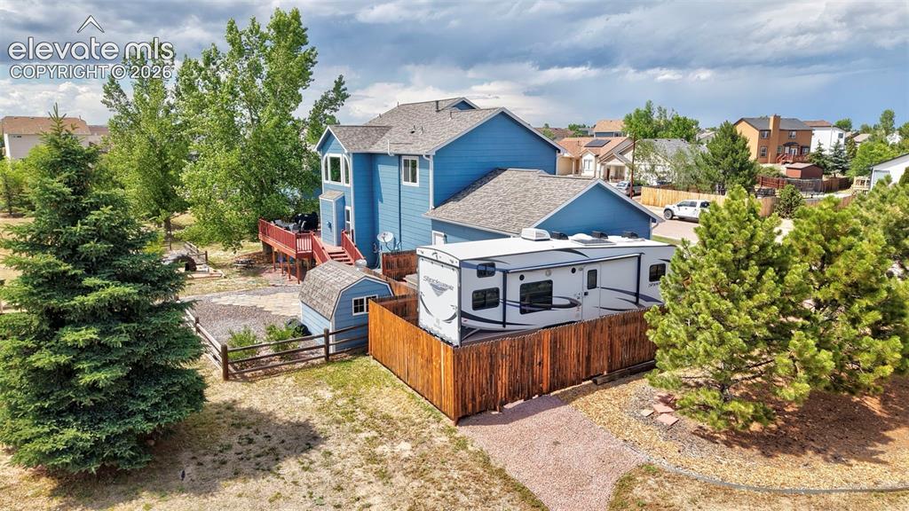 12571 Scamper Road Peyton, CO 80831 - Photo 42 of 49 Fenced Storage/RV Parking