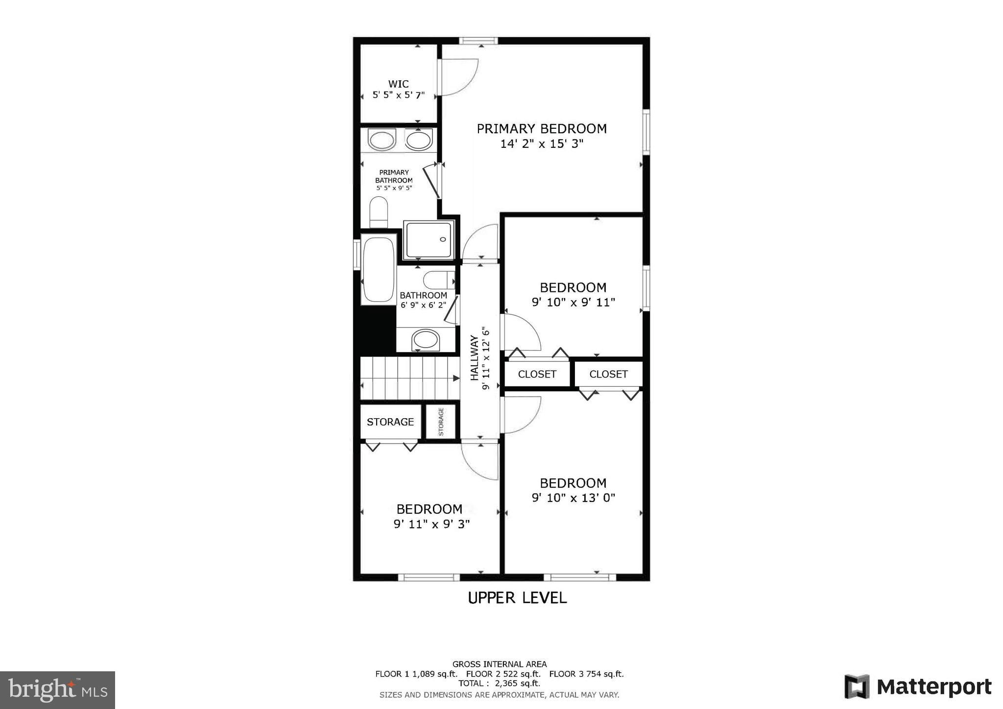 14712 Notley Road Silver Spring, MD 20905 - Photo 49 of 50 Floor Plan: Upper Level