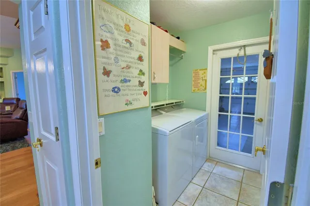 a view of a storage in a room