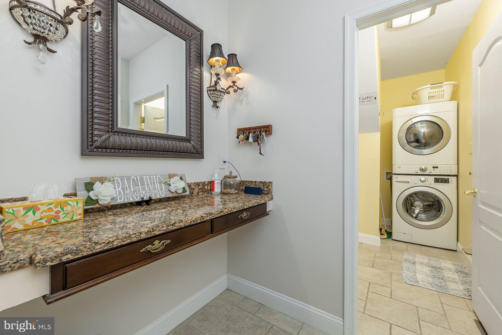144 Point Airy Road Pilesgrove, NJ 08098 - Photo 19 of 65 a bathroom with a sink and a mirror