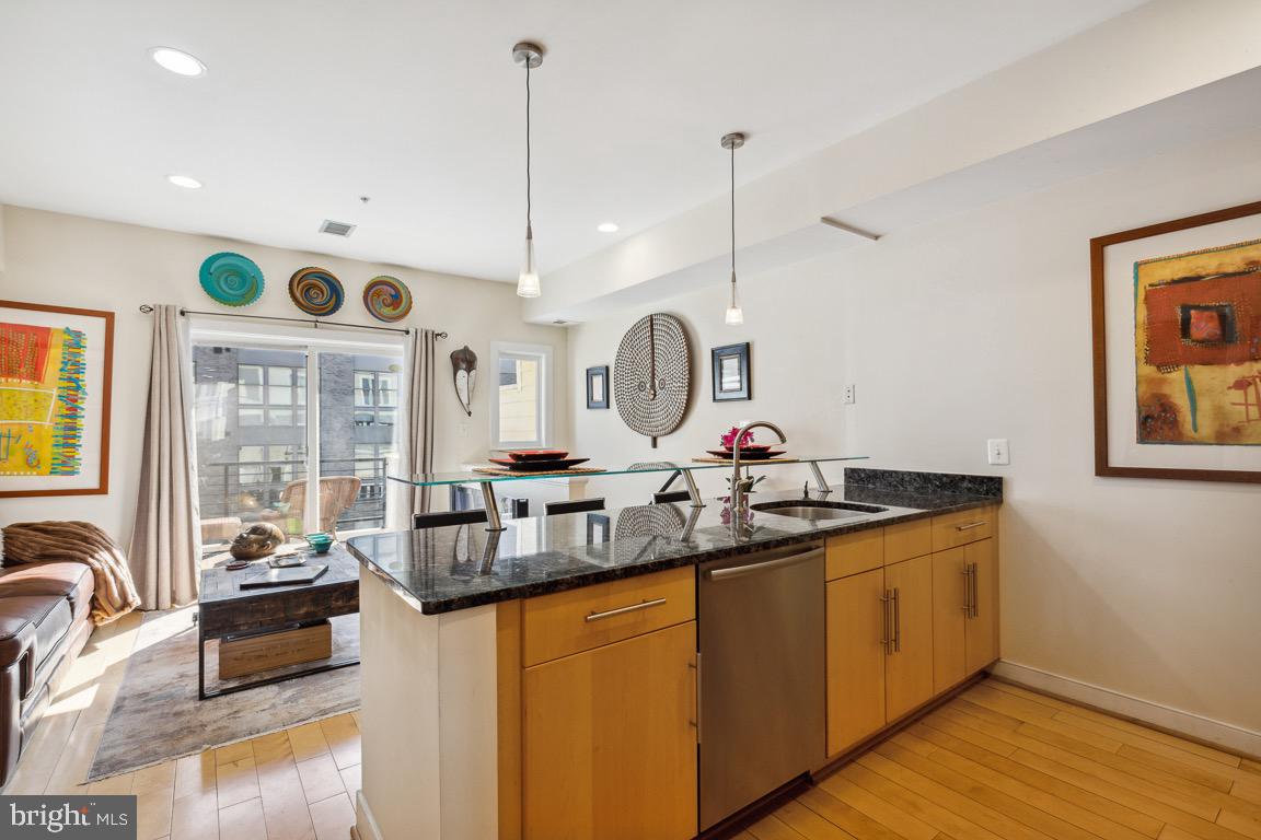 223 R Street Northeast, Unit B Washington, DC 20002 - Photo 15 of 48 Kitchen Open to Family Room