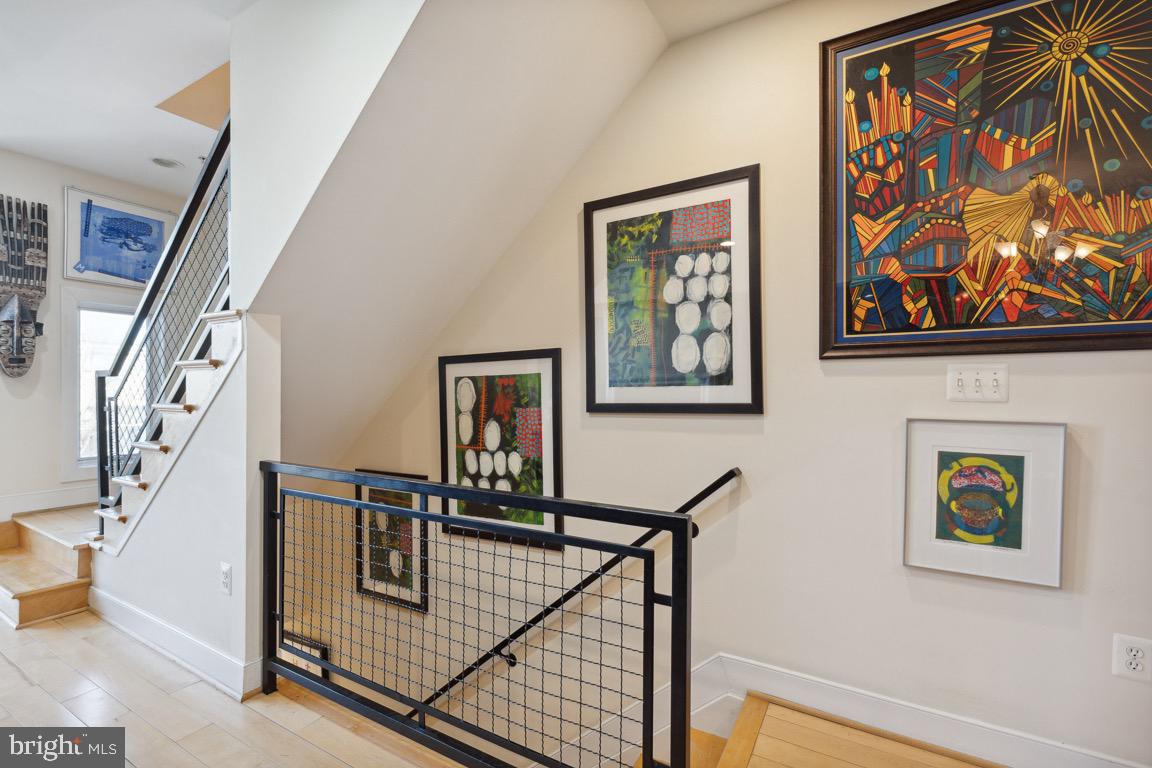 223 R Street Northeast, Unit B Washington, DC 20002 - Photo 20 of 48 Upgraded Iron Rod Staircase