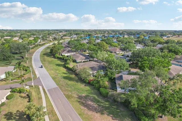 an aerial view of a city
