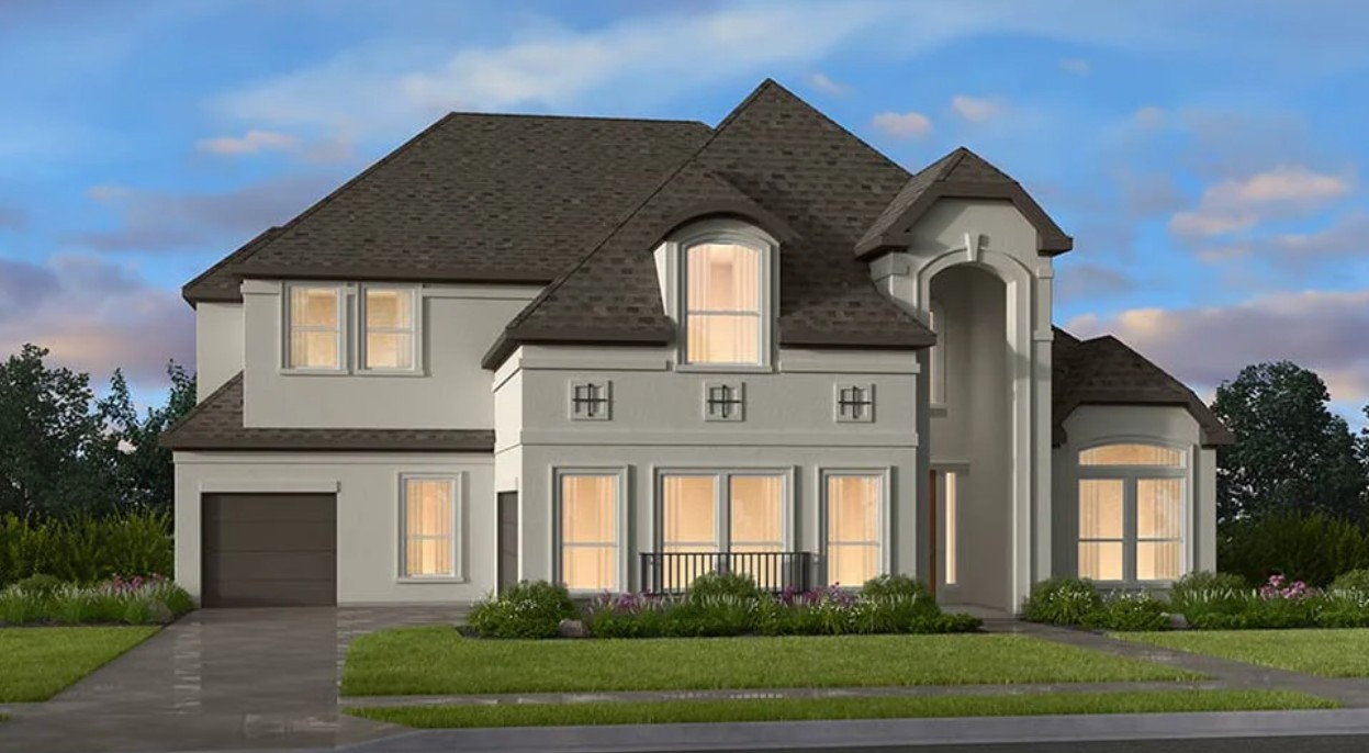 a front view of a house