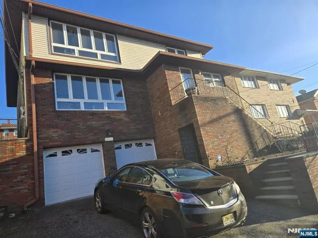 a car parked in front of a building