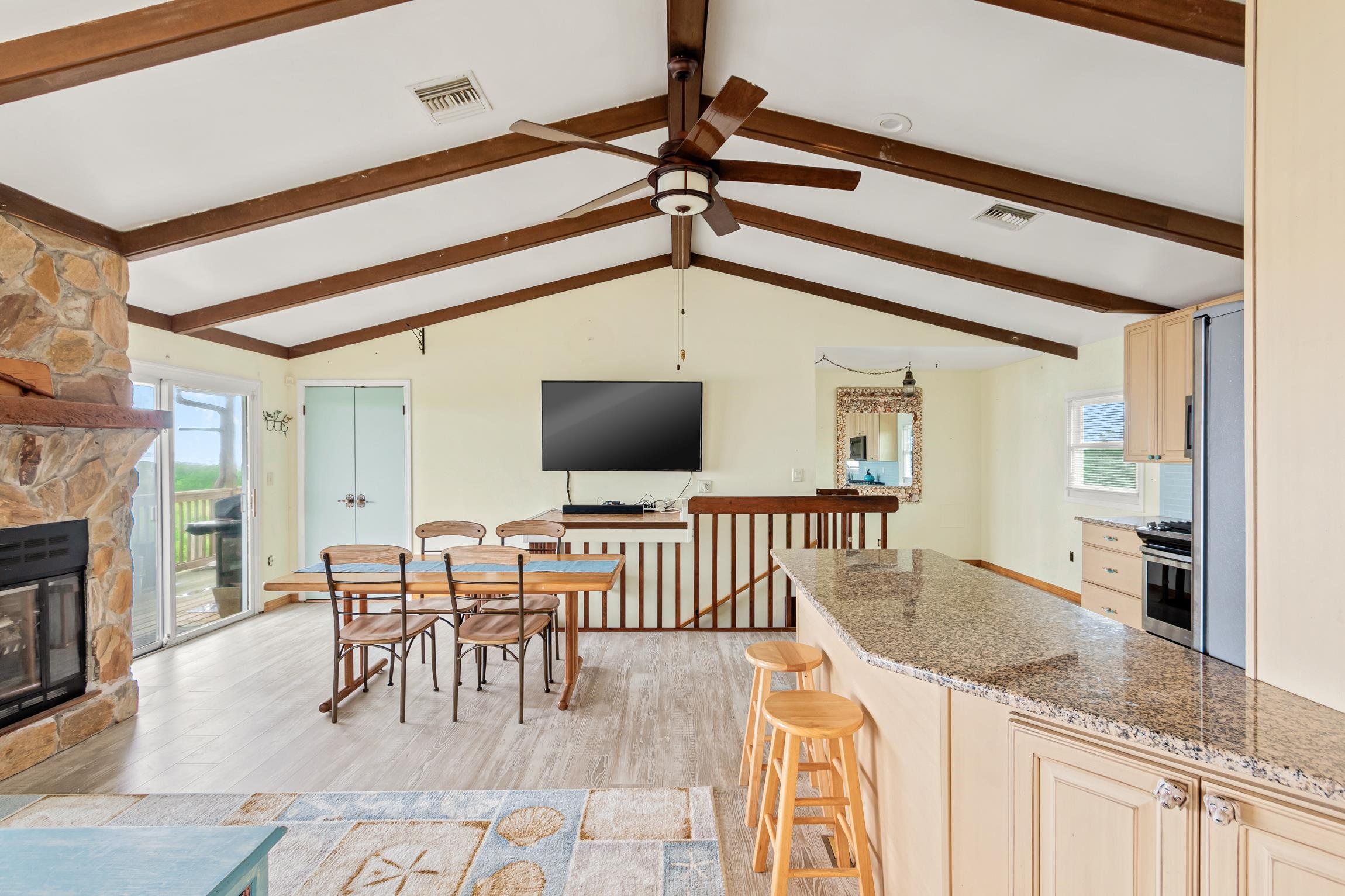 298 Majorca Road St. Augustine, FL 32080 - Photo 11 of 40 a view of a dining room with furniture window and wooden floor